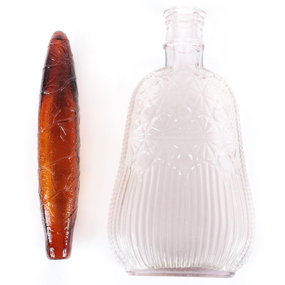 TWO EARLY AMERICAN PRESSED GLASS