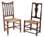 TWO EARLY AMERICAN SIDE CHAIRS