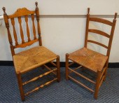 TWO EARLY AMERICAN STYLE MAPLE