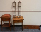 TWO EARLY AMERICAN STYLE WALNU