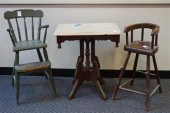 TWO EARLY AMERICAN YOUTH CHAIR