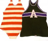 Two early Amherst College swim