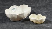 TWO EARLY BELLEEK PORCELAIN SC