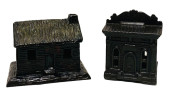 TWO EARLY CAST IRON BUILDING S