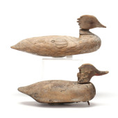 TWO EARLY CHINCOTEAGUE MERGANS