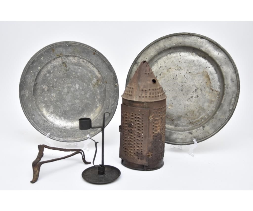 Two early English pewter