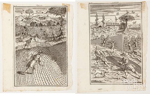 TWO EARLY ENGRAVINGS FROM CACCIATwo