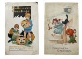 TWO EARLY HALLOWEEN POSTCARDS