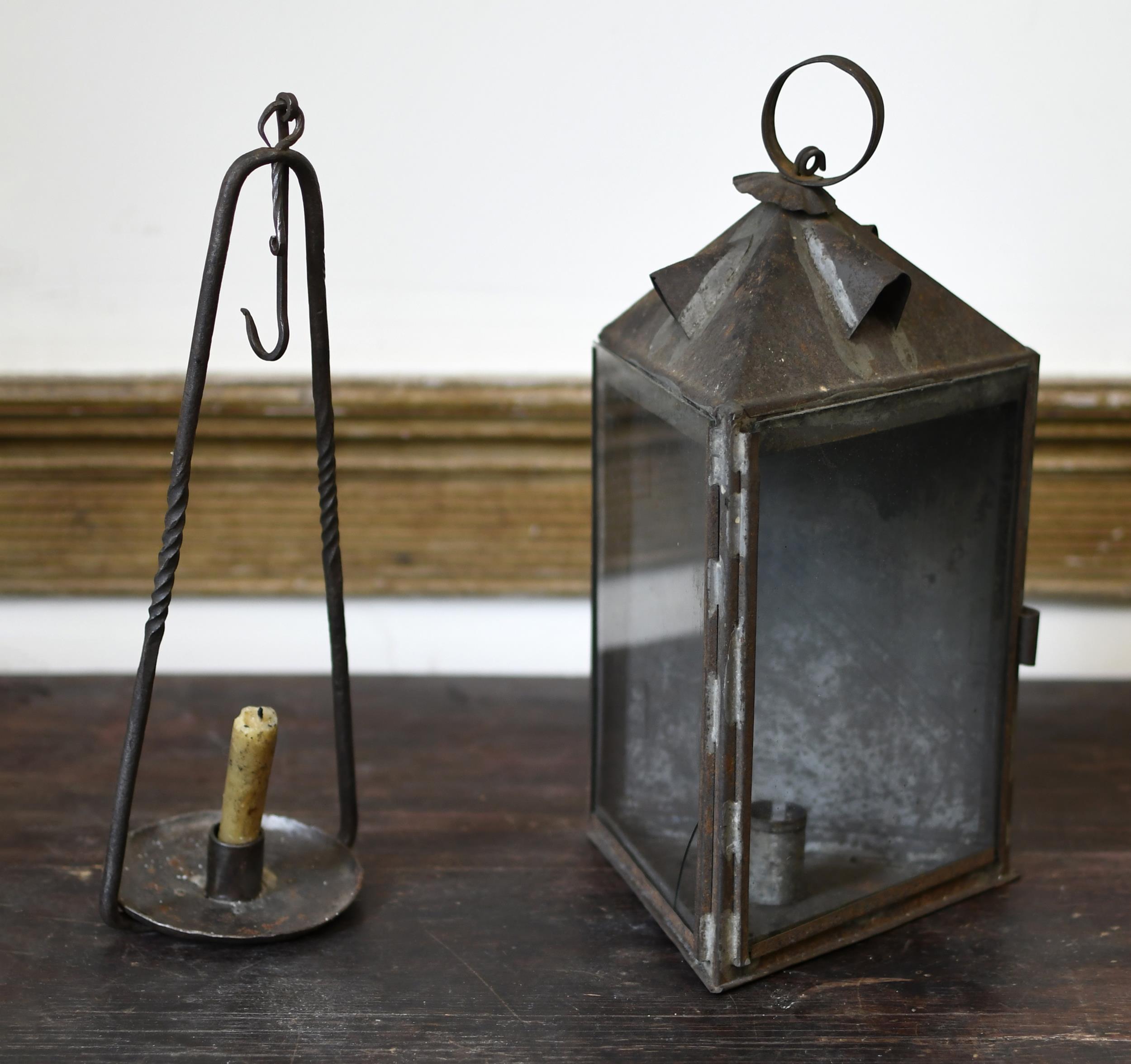 TWO EARLY LIGHTING DEVICES. Early