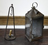 TWO EARLY LIGHTING DEVICES. Ea