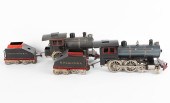 TWO EARLY LOCOMOTIVES AND TEND