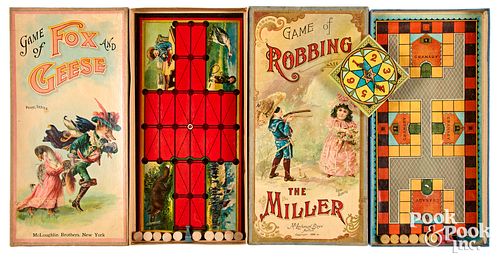 TWO EARLY MCLOUGHLIN BROS. BOARD