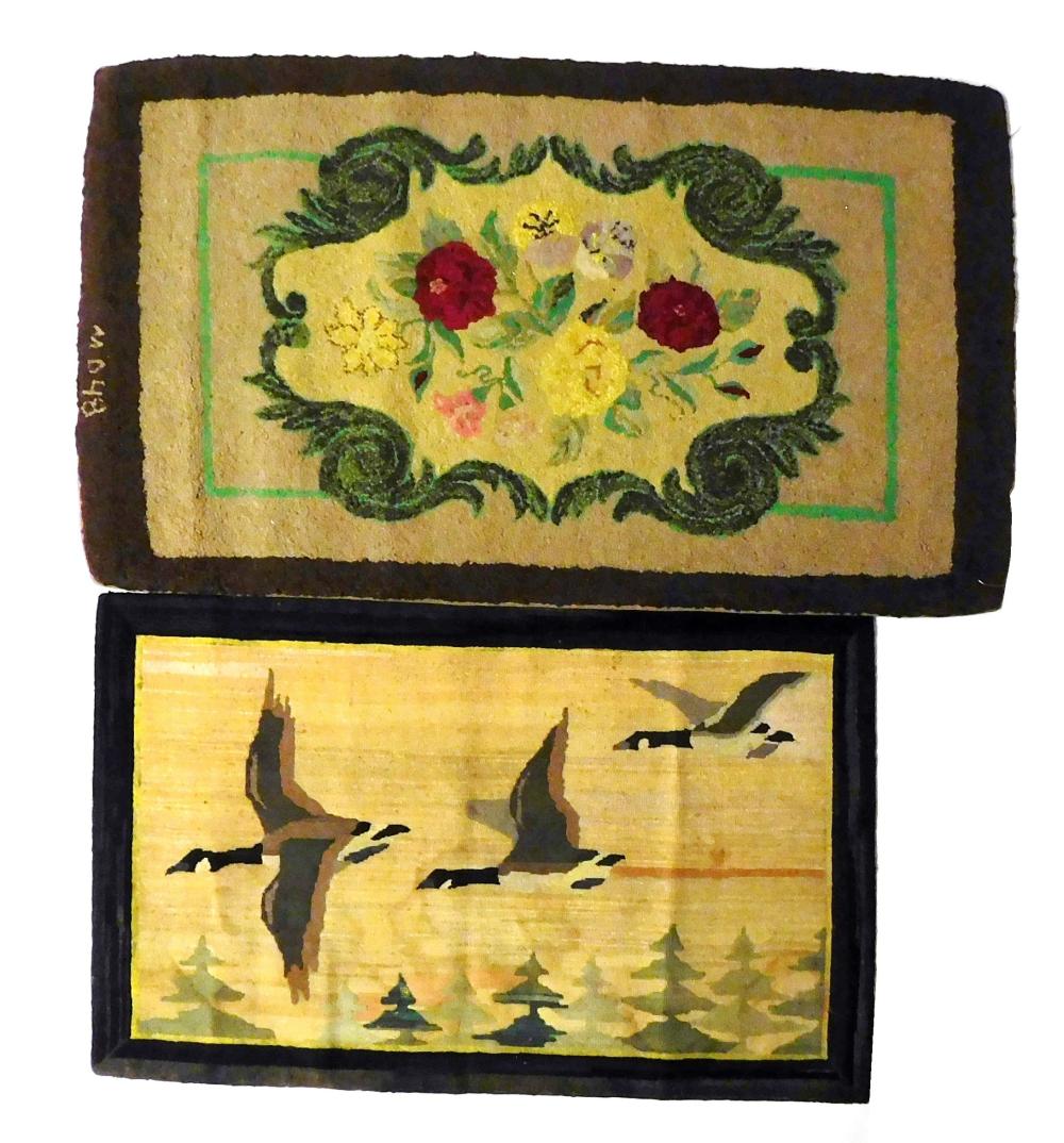 TWO EARLY-MID 20TH C. HOOKED