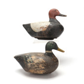TWO EARLY MIDWEST DECOYS, MALL