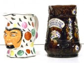 Two early pottery pitchers: on