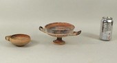TWO EARLY ROMAN HANDLED POTTER