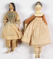 TWO EARLY SMALL DOLLSTwo early