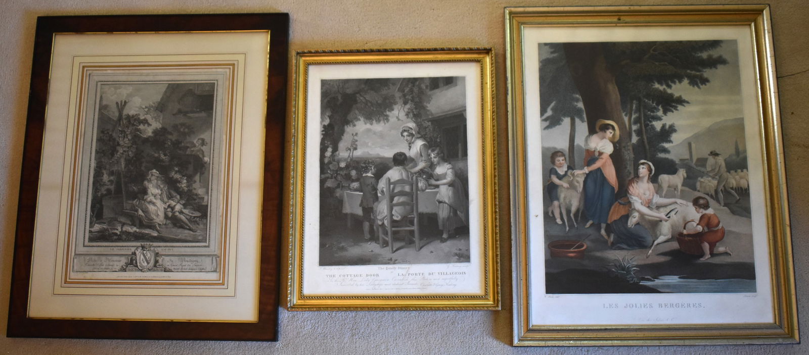 TWO EARLY STIPPLE ENGRAVINGS &