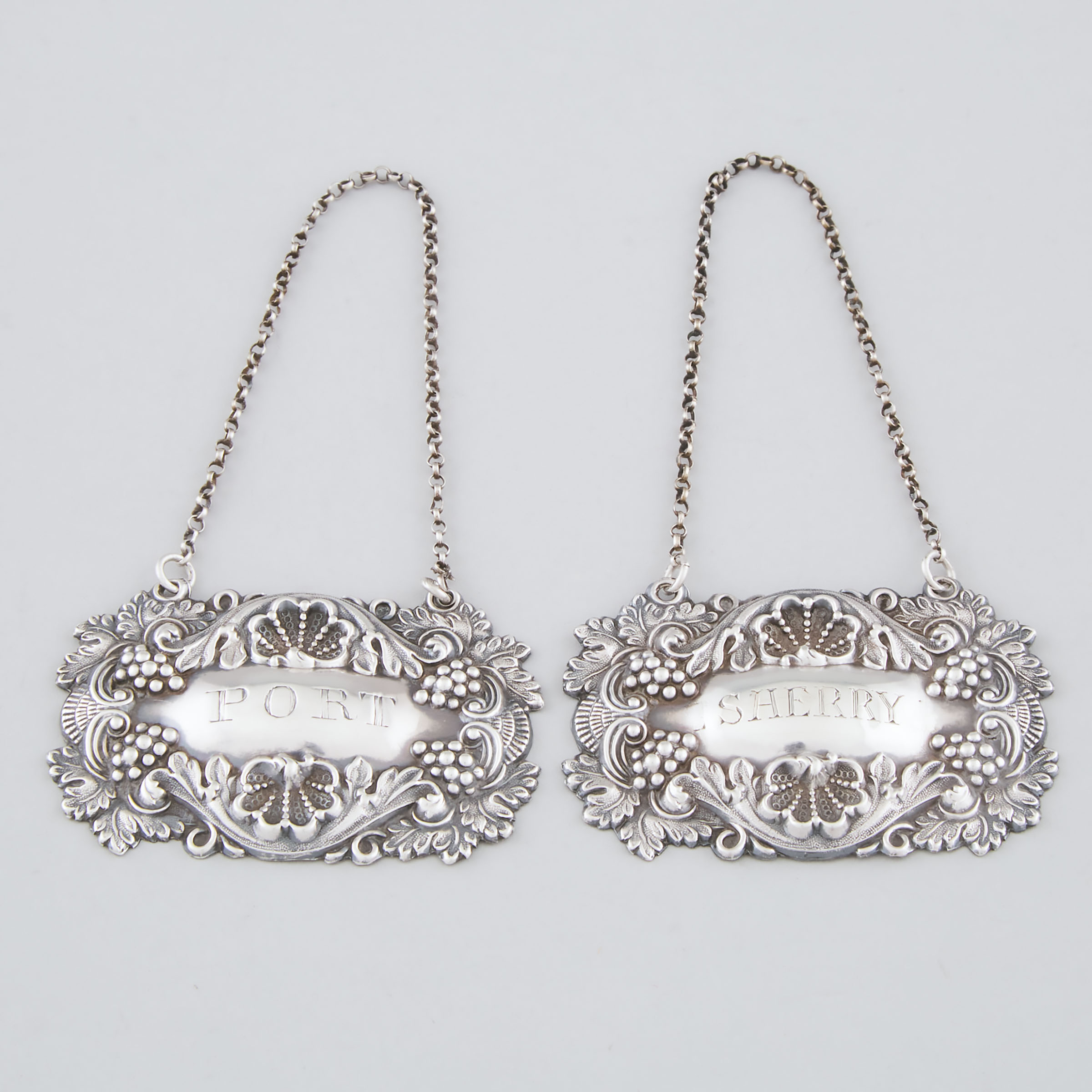 Two Early Victorian Silver Wine