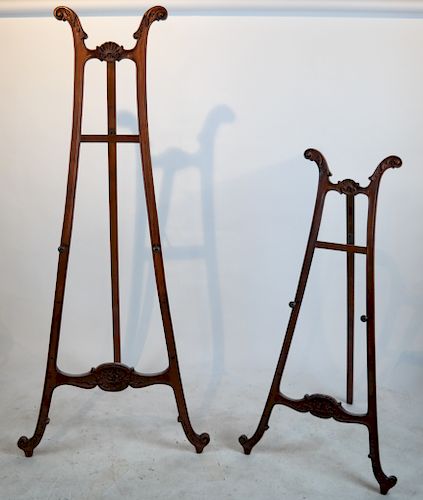 TWO EASELS, IN TWO SIZESTwo easels,