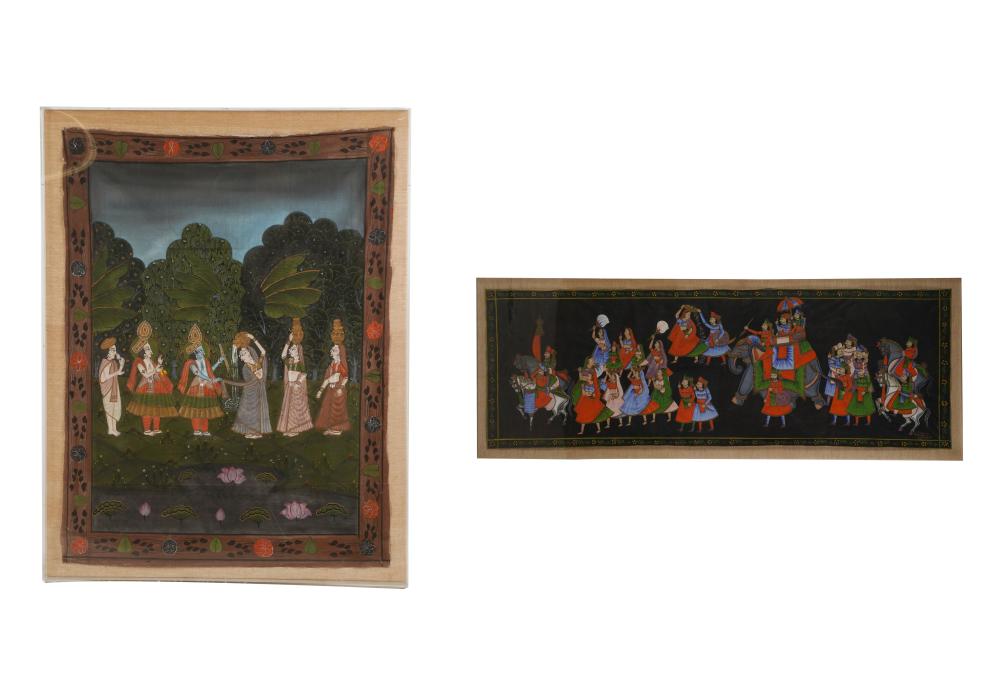 TWO EAST INDIAN PAINTINGSeach