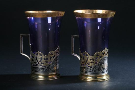 TWO EASTERN EUROPEAN SILVER-GILT