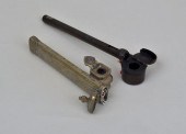 TWO EASTERN METAL CALLIGRAPHY