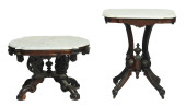 TWO EASTLAKE MARBLE TOP SIDE T