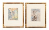 TWO EDOUARD CHIMOT ART NOUVEAU