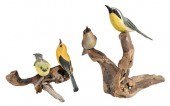 TWO EDSEL MARTIN CARVED BIRD F