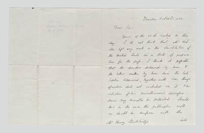 Two Edward Everett letters, both