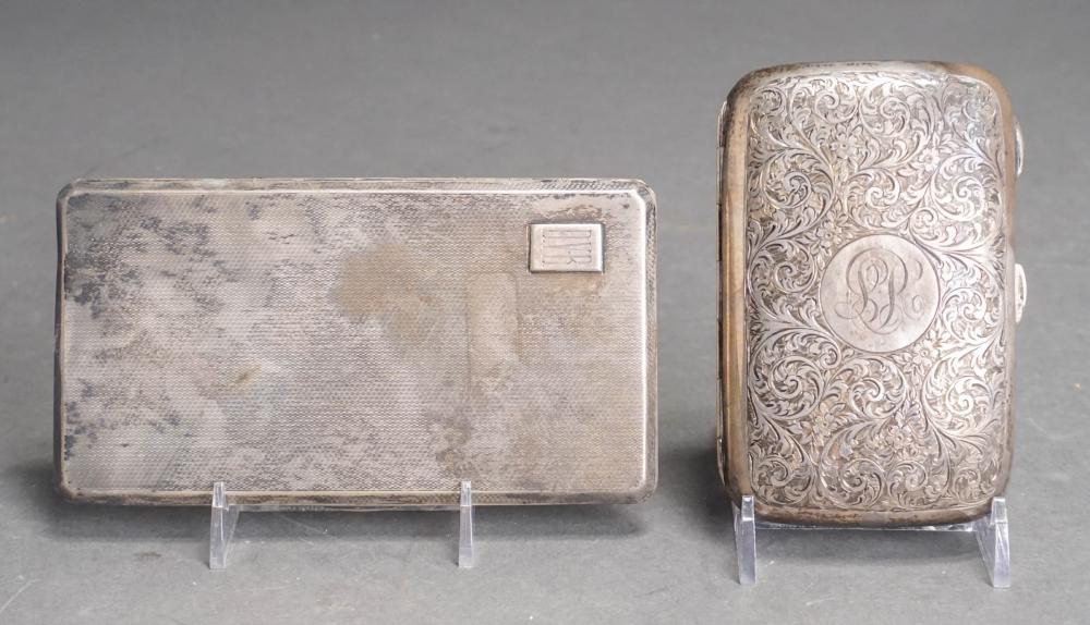 TWO EDWARD VII SILVER CIGARETTE