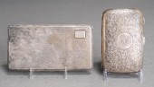 TWO EDWARD VII SILVER CIGARETT