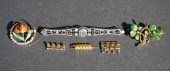 TWO EDWARDIAN 14-KARAT GOLD PI