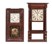 TWO EIGHT-DAY CLOCKS<br>Two ei