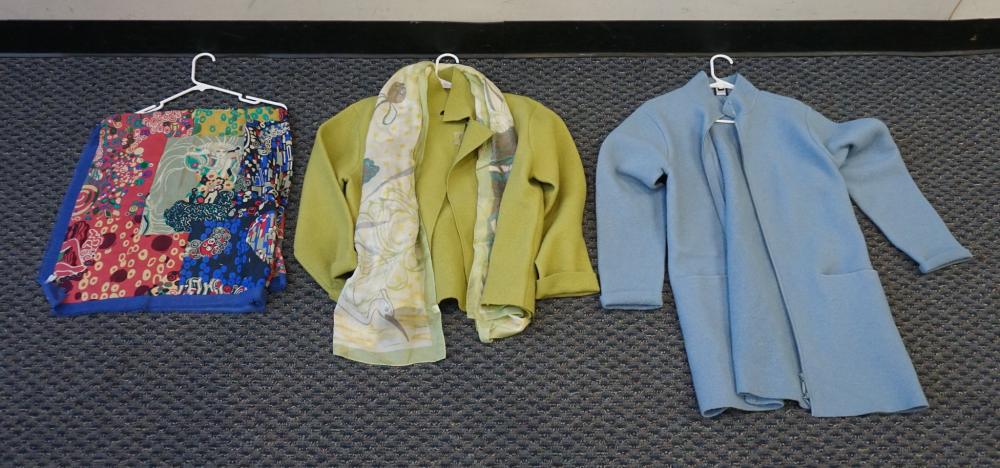 TWO EILEEN FISHER WOOL JACKETS, A