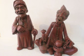 TWO EL FAWOMY TERRA COTTA SIGN