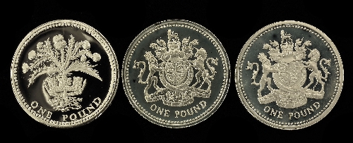 Two Elizabeth II 1983 silver