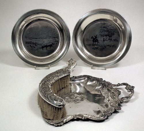Two Elizabeth II silver circular