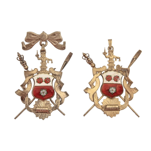 Two Elizabeth II silver gilt and