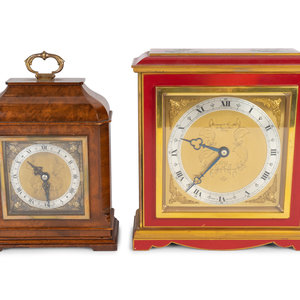 Two Elliott Clocks Retailed by