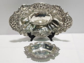 TWO EMBOSSED STERLING SILVER T