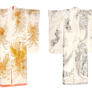 Two Embroidered Silk Robes,