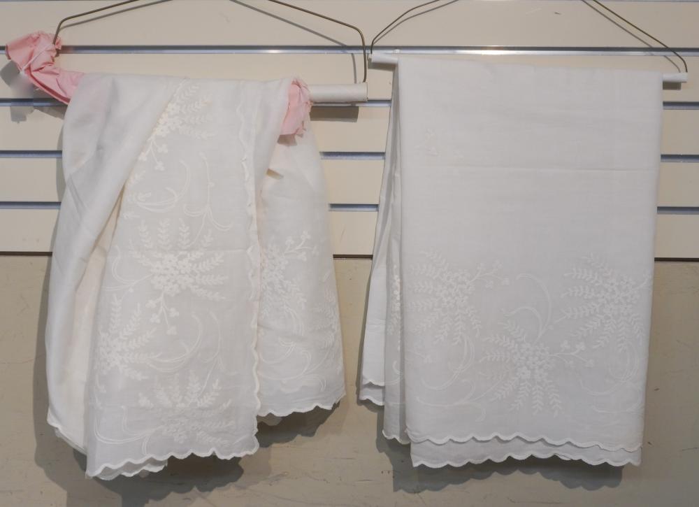 TWO EMBROIDERED TEXTILESTwo