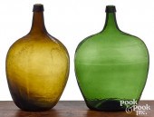 TWO EMERALD AND OLIVE GREEN GL