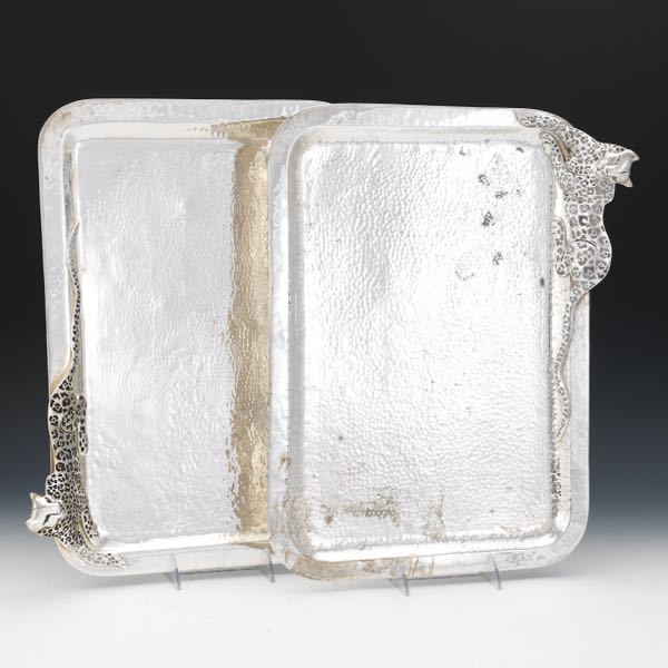 TWO EMILIA CASTILLO JAGUAR TRAYS
