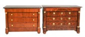 TWO EMPIRE STYLE GILT-METAL MO