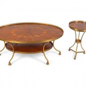 Two Empire Style Parquetry Inl