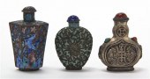 Two Enameled Snuff Bottles one