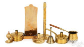 TWO ENGLISH BRASS TINDER BOX C